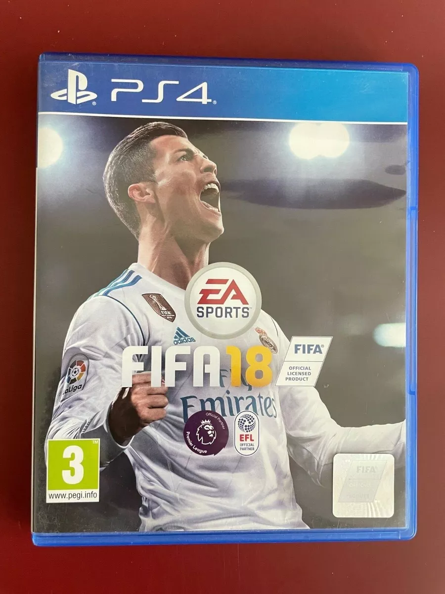 ps4 FIFA 18 Soccer Game REGION FREE (Works On NTSC Consoles) PAL UK PS5