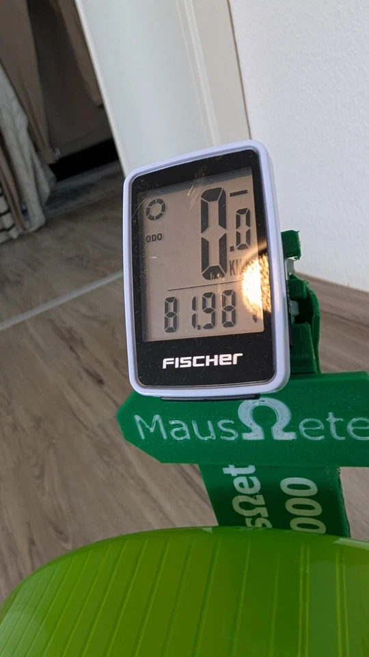 Mausrad mit Tacho Mäuse Laufrad Hamsterrad KM Zähler  - Bild 2 von 4