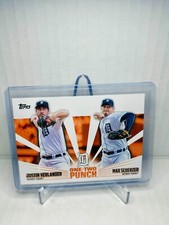 2023 Topps Series 1 One-Two Punch JUSTIN VERLANDER & MAX SCHERZER #12P-17 Tigers