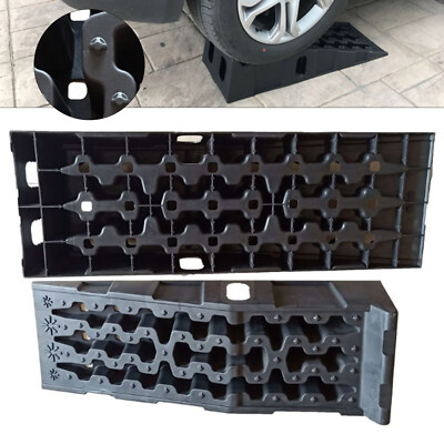 2 x Auto Rampen Auffahrrampe Autoreifen Rampe Für PKW SUV 7250kg Last Car Ramp