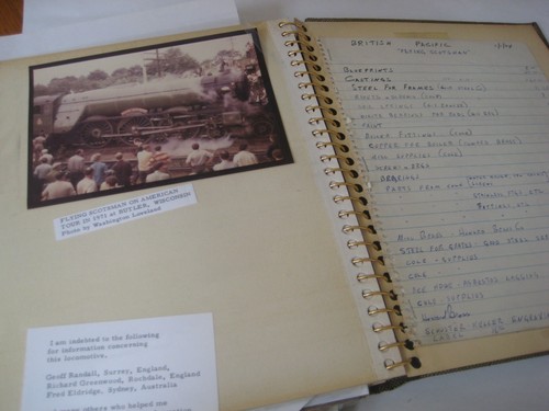 Vintage 1970er Flying Scotsman Modellbahn FOTOBUCH Traub Milwaukee WI Ticket mehr - Bild 6 von 12