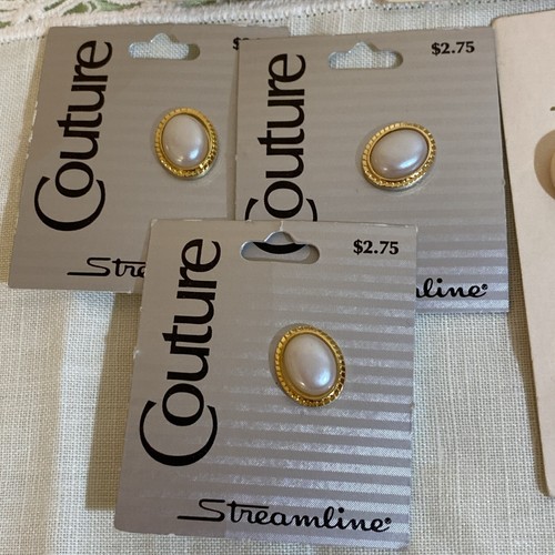 VTG NEW Streamline Lot 12 Cards (30 Ct) BUTTON Mix Lot Different Types Italy USA - Picture 2 of 13