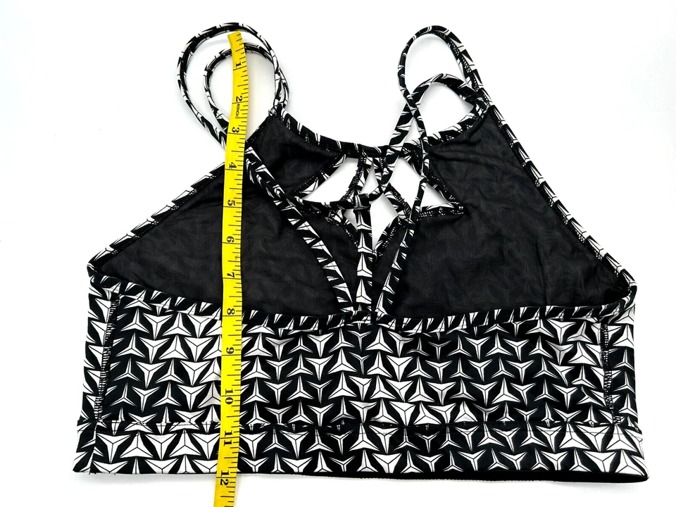 Camiseta deportiva activa geométrica blanca y negra para mujer Victoria's Secret talla grande Foto 4 de 4