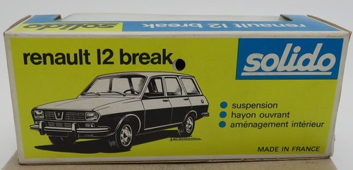 SOLIDO MADE FRANCE 1975 RENAULT 12 BREAK 1972/1975 VERT CLAIR DORE 1/43 #22a BOX - Bild 10 von 12