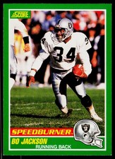 Bo Jackson, 1989 Score, #314, Los Angeles Raiders