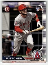 2019 Bowman David Fletcher #49 Los Angeles Angels ROOKIE CARD BEAUTY!. rookie card picture