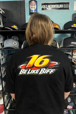 Be Like Biff #16 Greg Biffle Tribute shirt L-XL-XXL Black- Gray -White COLORS