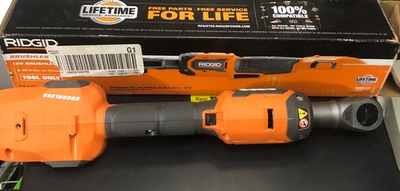 #ad Ridgid 18V Brushless Cordless 3 8 in. Ratchet Tool Only R866011B Used VG Cond $99.00