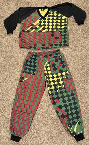 VTG Paintball Rasta Outfit Sz L Nitro Duck Tradition Adventure Gear Venomwear