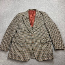 Harris Tweed Sakko Erwachsene 42R braun Country Jagd Outdoor Webblazer Herren*