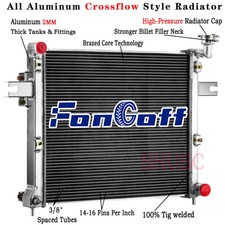 3 Row Aluminum Radiator For 05-2010 Jeep Commander Grand Cherokee 3.7 4.7 6.1l