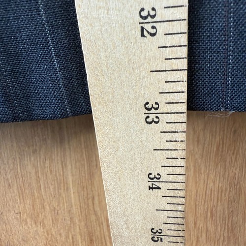 VINTAGE Double Breasted Suit Mens 44R Gray Pinstripe Stafford Pinstripe 38x28 - Picture 5 of 22