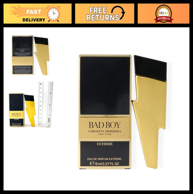 Men's Mini EDP Spray - Bad Boy Extreme Fragrance, 8ml, Long-Lasting Scent