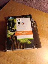 Genuine HP 60 Black Tri-Color Ink Cartridge N9H63FN 2-Pack EXP 04/2025