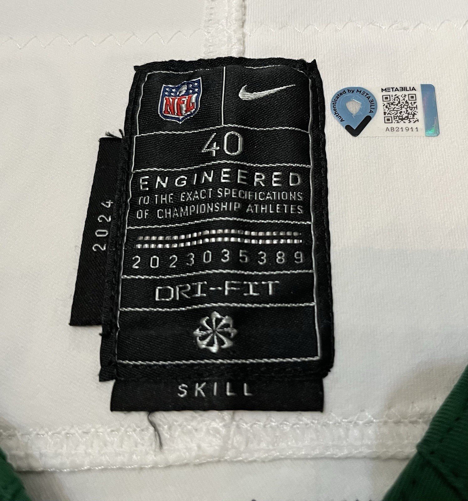 Tanner McCalister New York Jets NFL Game Used Jersey 8/16/25 vs Giants (Ohio St)