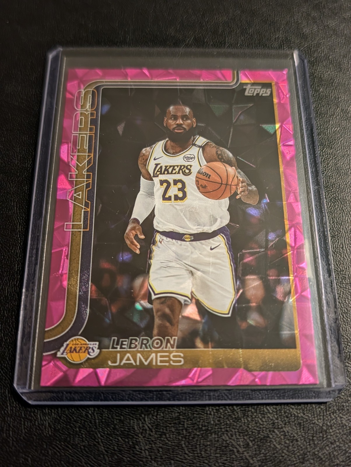 2025 TOPPS LEBRON JAMES PINK DIAMANTE SHORT PRINT #150!
