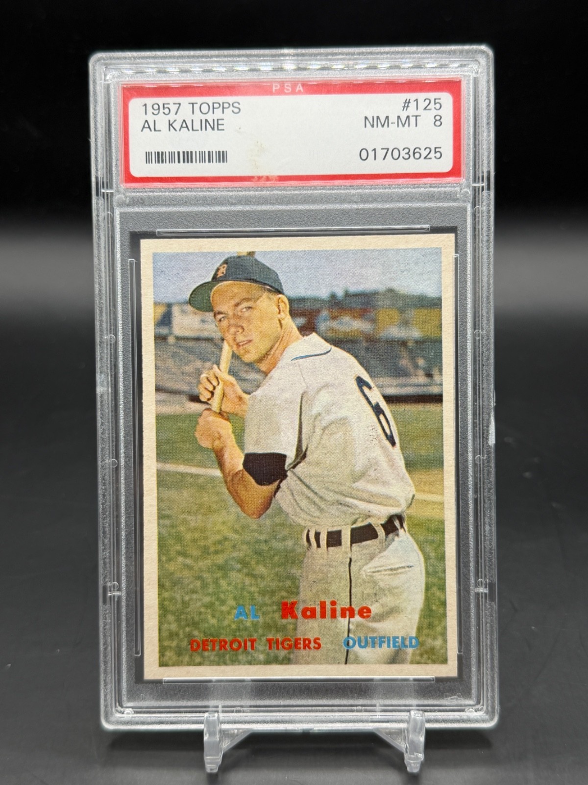 1957 Topps Al Kaline #125 PSA 8 Detroit Tigers WC