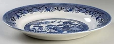 Churchill Willow Blue  Pasta Serving Bowl 989116