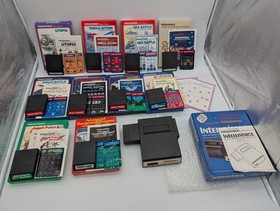 Mattel Intellivision Model 2609 Bundle w/ OG Box, Intellivoice & 11 Games Tested