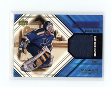 2000-01 Upper Deck Black Diamond Game Gear Leg Pads Roman Turek St. Louis Blues