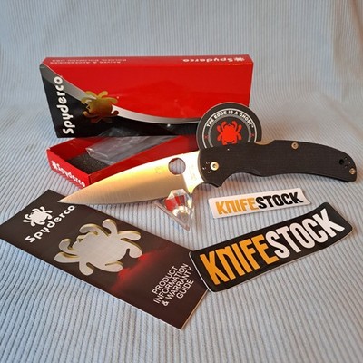 Spyderco Native Chief, schwarz G10, S30V Stahl, Vitrinenstück