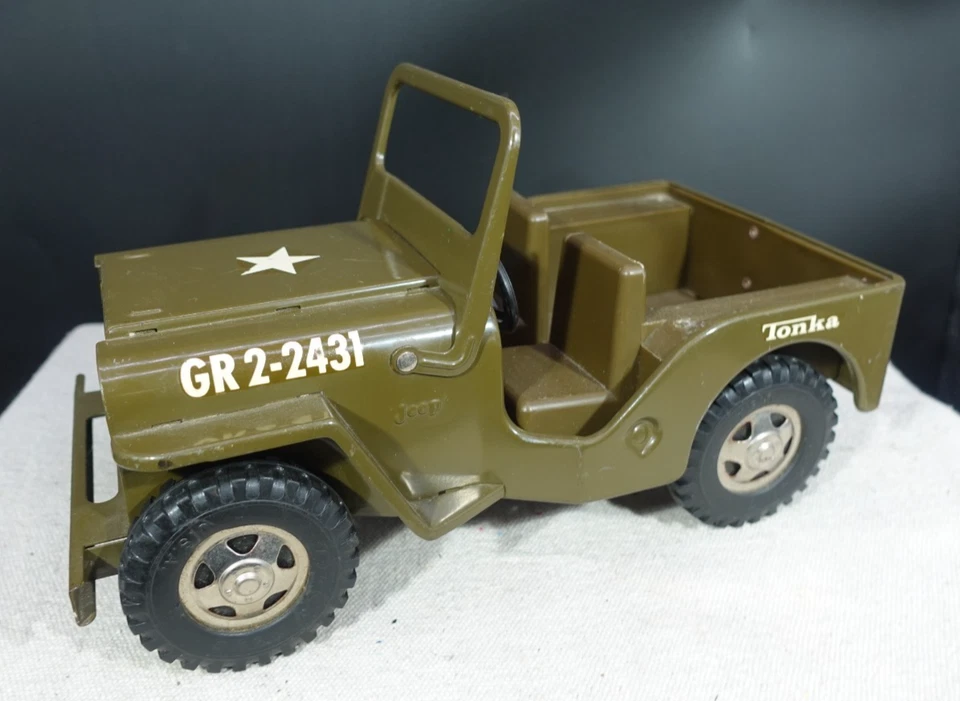 Vintage Tonka Army Jeep GR2-2431 - Image 3 of 4