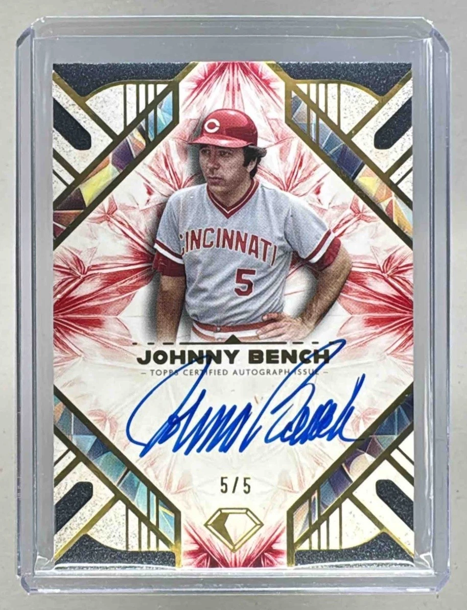 [12シリ]johnny bench auto mlb JOHNNY BENCH CINCINNATI REDS NL MVP 70,72 PSA AUTHENTICATED SIGNED