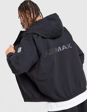Nike Air Max Woven Jacket Black/Silver-ALL SIZES-New-100% Genuine-RRP £125