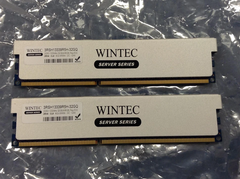 Wintec Server Series 32GB (4x8) DDR3 Server Memory 1333 MHz 3RSH13339R5H-32GQ - Image 4 of 4