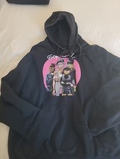 Gorillaz Band Pullover Hoodie 'Group Circle Rise' Men s Size XL Black