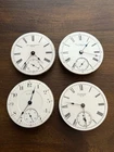 4 Antique Pocket Watch Movements Waltham Standard Elgin - 18s - Parts/Repair Lot