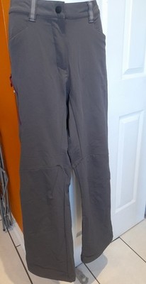 Jack Wolfskin Flexshield Grey Hiking Trousers Size 35 X 32 Womens