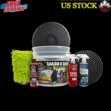 Car Wash Shine Kit 7 Essential Products Clean Protect Interior Exterior New