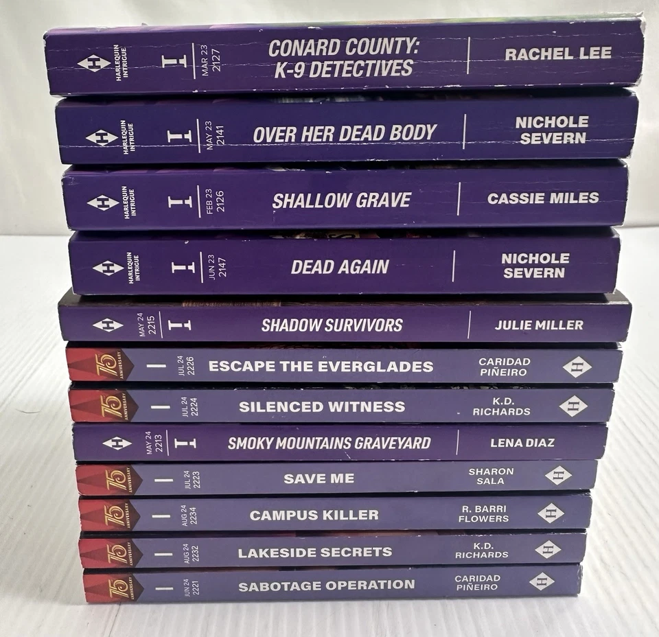 Harlequin Intrigue Lot Of 12 Romance Suspense Paperback - Image 3 of 4