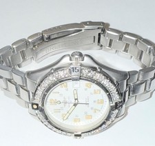 BREITLING MEN'S 38MM COLT QUARTZ A57035 LAB GROWN DIAMOND WATCH 2