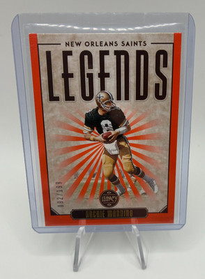 2020 Panini Legacy Archie Manning Legends Insert Orange /199 New Orleans Saints