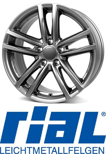 4x Rial X10 7,5X17 5/120 ET37 Metal-Grey - Bild 1 von 1