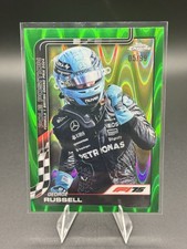 2025 Topps Chrome Formula 1 F1 #119 George Russell Green Raywave Refractor #/99