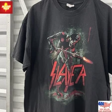 New Apparel Vintage Slayer 2007 US Tour T Shirt Black XXL Heavy Metal Band Tee