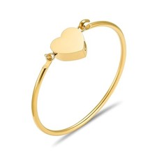 Heart Urn Bracelet for Ashes, Cremation Jewelry Leather Bracelets for Men Gold