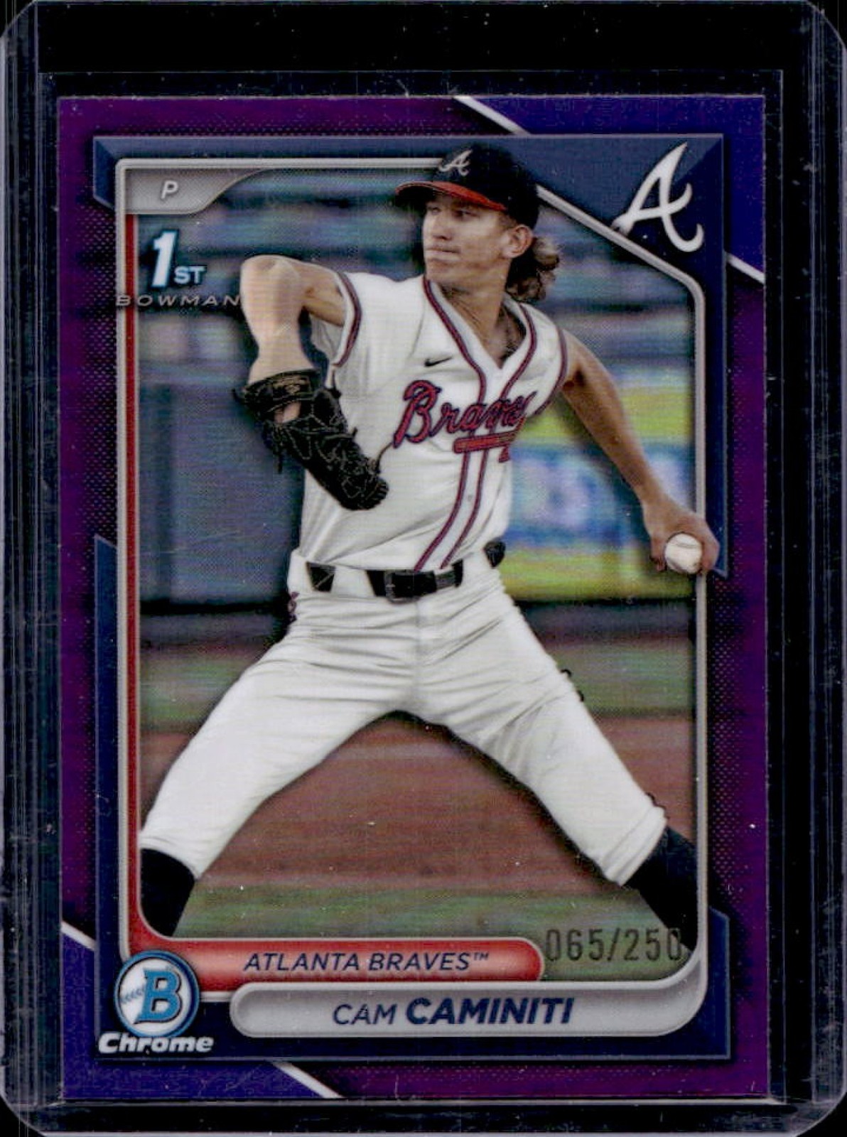 2024 Bowman Draft Cam Caminiti Chrome Purple Refractor 1st Prospect #65/250