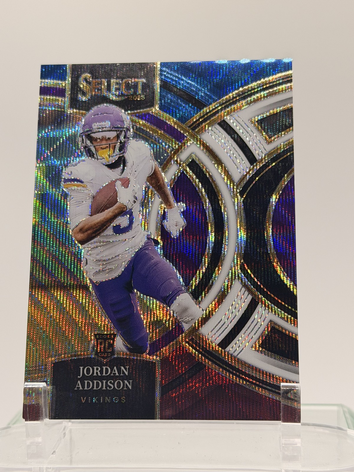 2023 Panini Select - Premier Level Jordan Addison #194 Tri-Color Prizm /225 (RC)