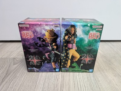 Set 2 Figuren Usopp & Yasopp One Piece ROT NEU Senkouzekkei Banpresto Bandai DE