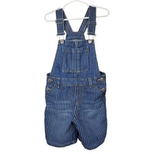 DKNY Overall Shorts Kids Size 5 Stripe