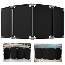 4 Panels Safety Barricade,7.8FT Removable Foldable Gates Barrier with Heavy D...