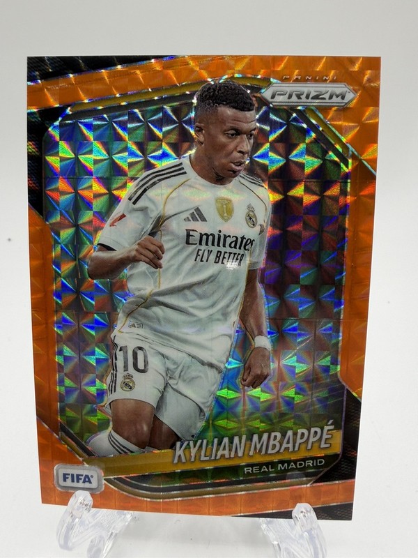 2025-26 Panini Prizm FIFA Kylian Mbappe Orange Mosaic Prizm /299 #181 France