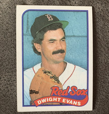 1989 Topps Dwight Evans #205 Boston Red Sox Base Set MLB Baseball Card