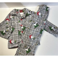 Peanuts Charlie Brown Snoopy Pajamas sz 4T 
