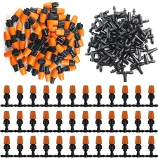 GXXMEI 80PCS/Set Micro Spray Adjustable Flow Irrigation Drippers, 1/4 Large 