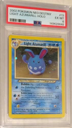 Light Azumarill (Unlimited) graded PSA 6 for sale on eBay
